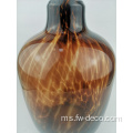 Hiasan Buatan Kreatif Unik Leopard Print Glass Vase